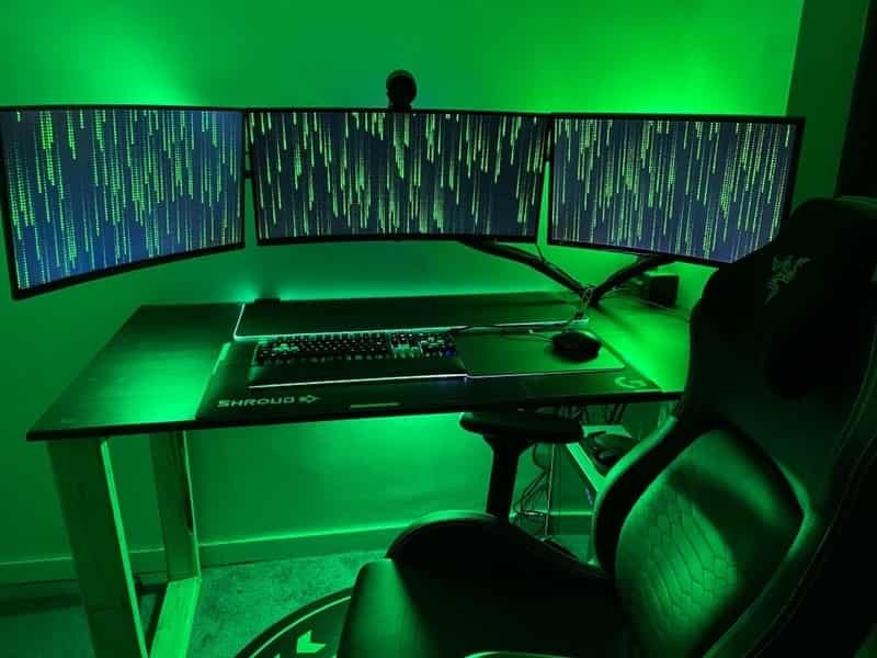 The Matrix-Themed Gaming Setup