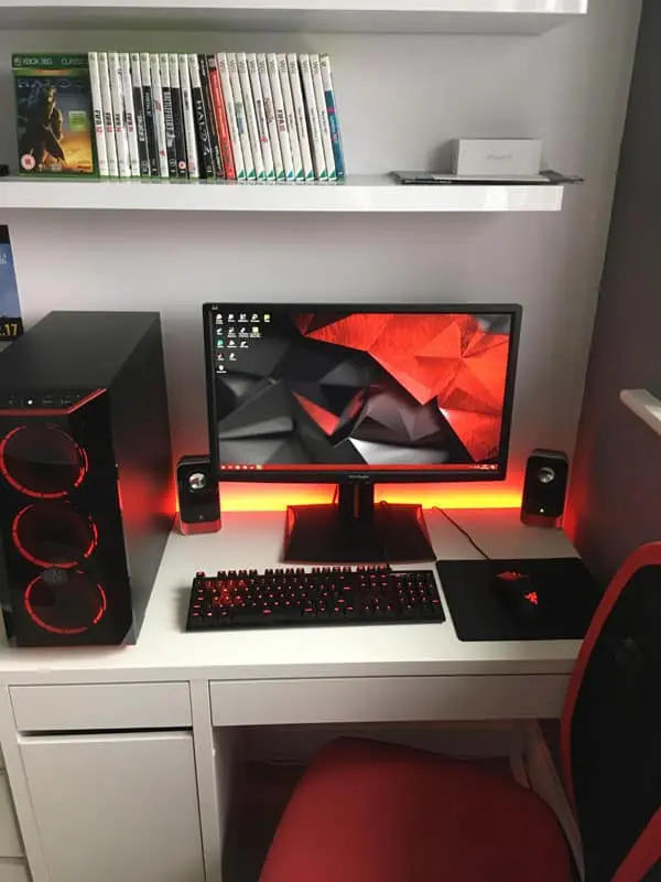 Gaming Desk Setup for Small Space