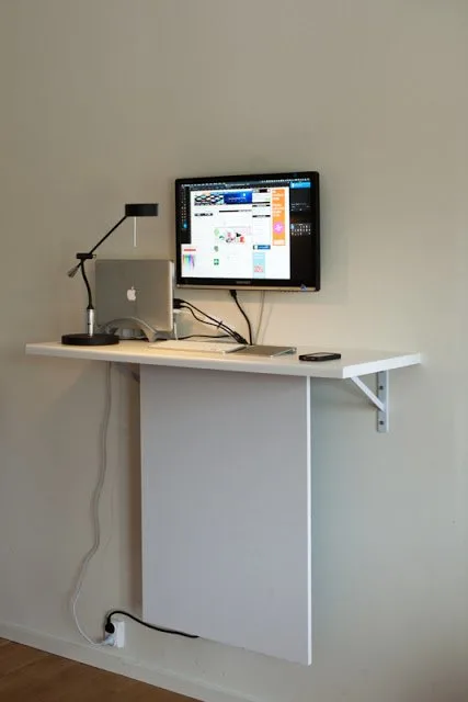 Cheap Standing Desk Hack in a Small Space