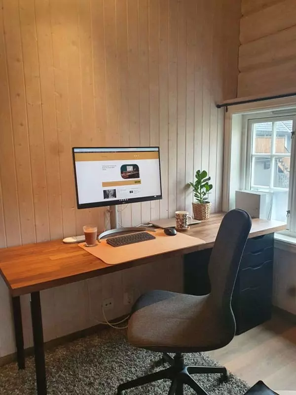 Functional Karlby Desk Setup with Alex Storage