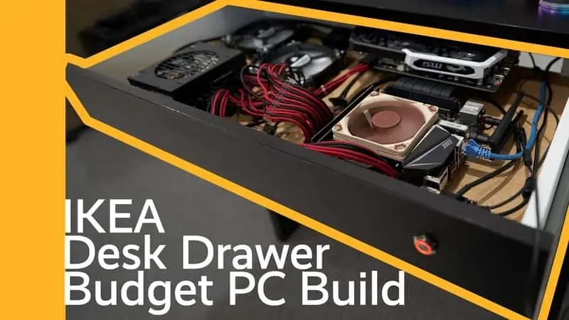 IKEA Desk Drawer Budget PC Build