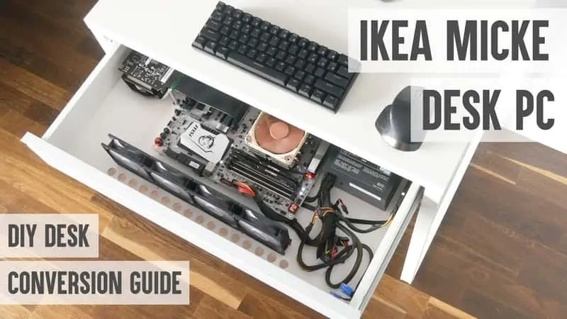 PC Built into IKEA Desk Drawer