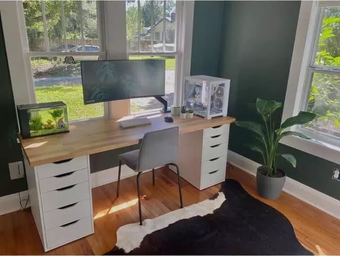 Productive Home Office Setup Idea