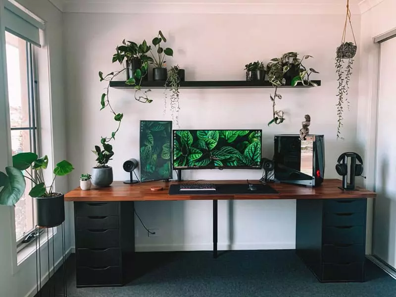 Sag-proof IKEA Karlby Desk Setup