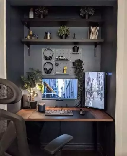 Well-Organized IKEA Desk Setup Hack
