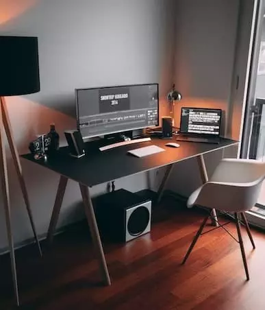 Modern Home Studio Desk Setup