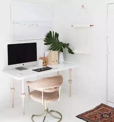 Tiny WFH Desk for Small Space