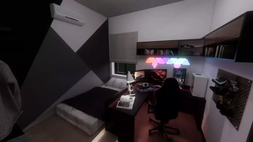 Ultimate Small Bedroom Gaming Room Idea
